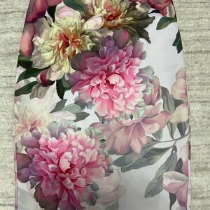 Ted Baker Pink Floral Pencil Skirt